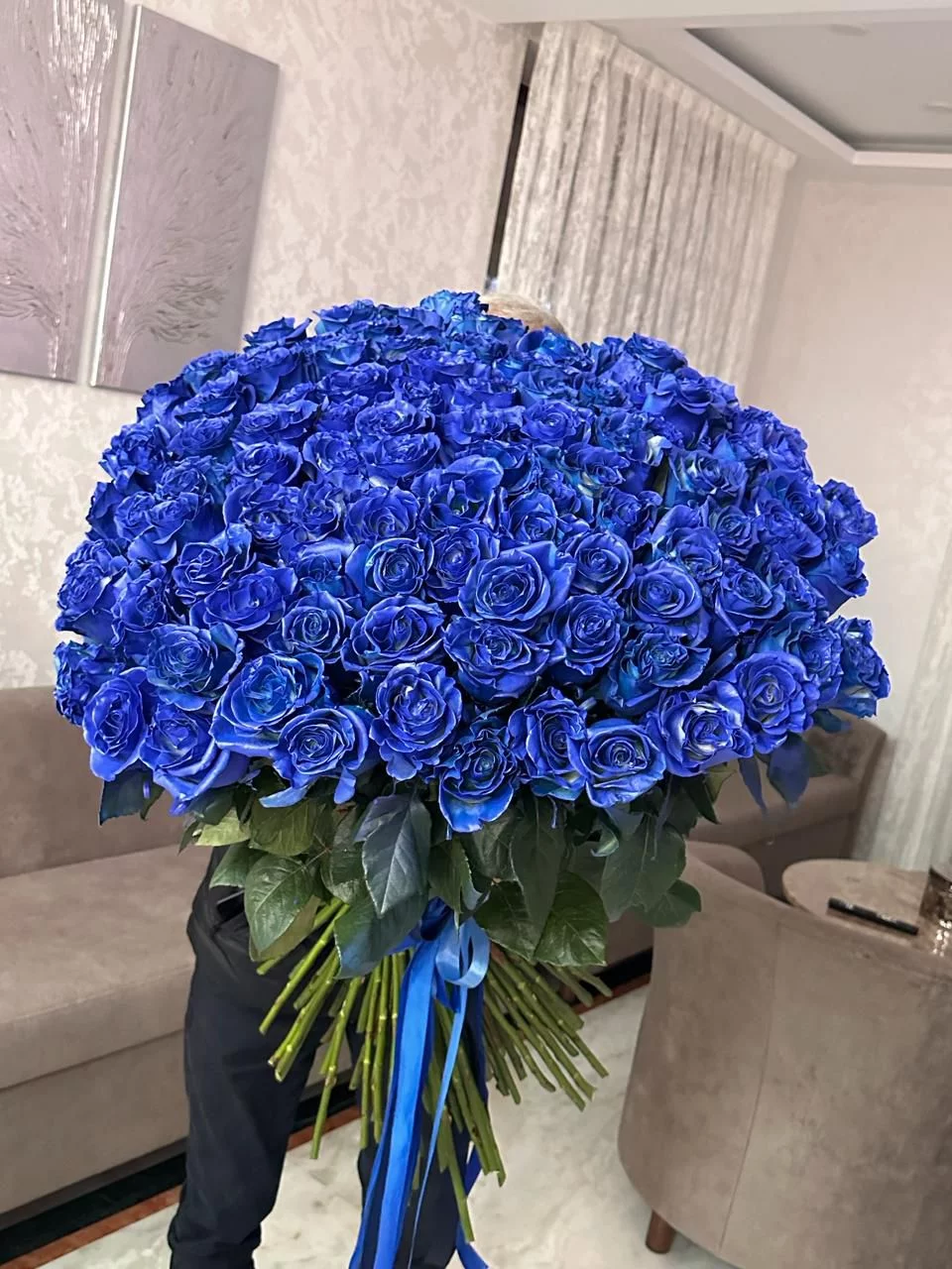 Синие букеты